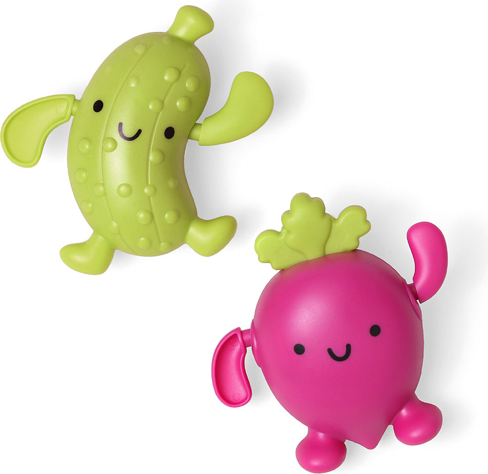 Silly Swimmers™ - Whimsical Wind-Up Bath Toys (Pickle & Beet)