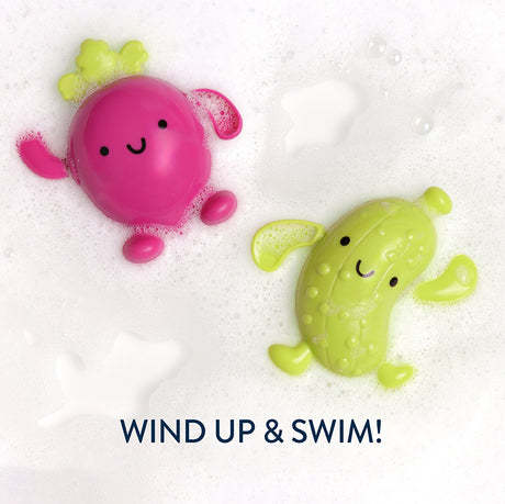 Silly Swimmers™ - Whimsical Wind-Up Bath Toys (Pickle & Beet)