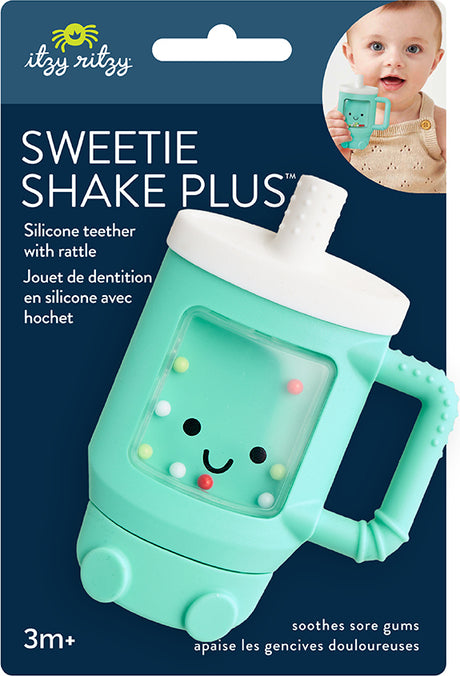 Sweetie Shake Plus™ - Silicone Teether with Rattle (Tumbler)