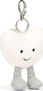 Amuseables Cream Heart Bag Charm