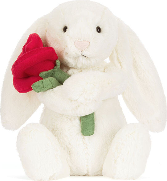 Cream Bunny with Rose Jellycat