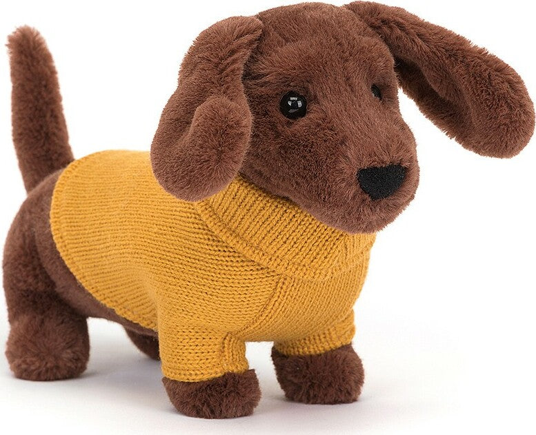 Sweater Sausage Dog Yellow - Jellycat