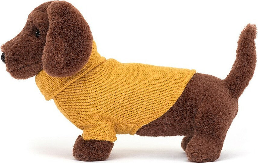 Sweater Sausage Dog Yellow - Jellycat