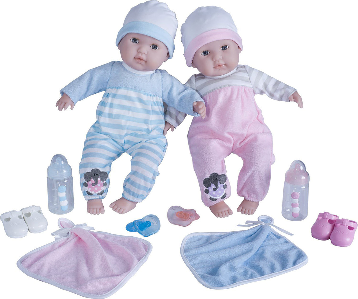 15" Berenguer Boutique Baby Doll Boy and Girl Twins