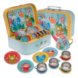 Jungle Tin Tea Set, 15 Pieces