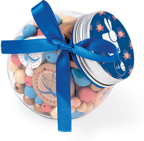 Wooden Bead Kit - Birdy Swallows - 220 Beads Janod