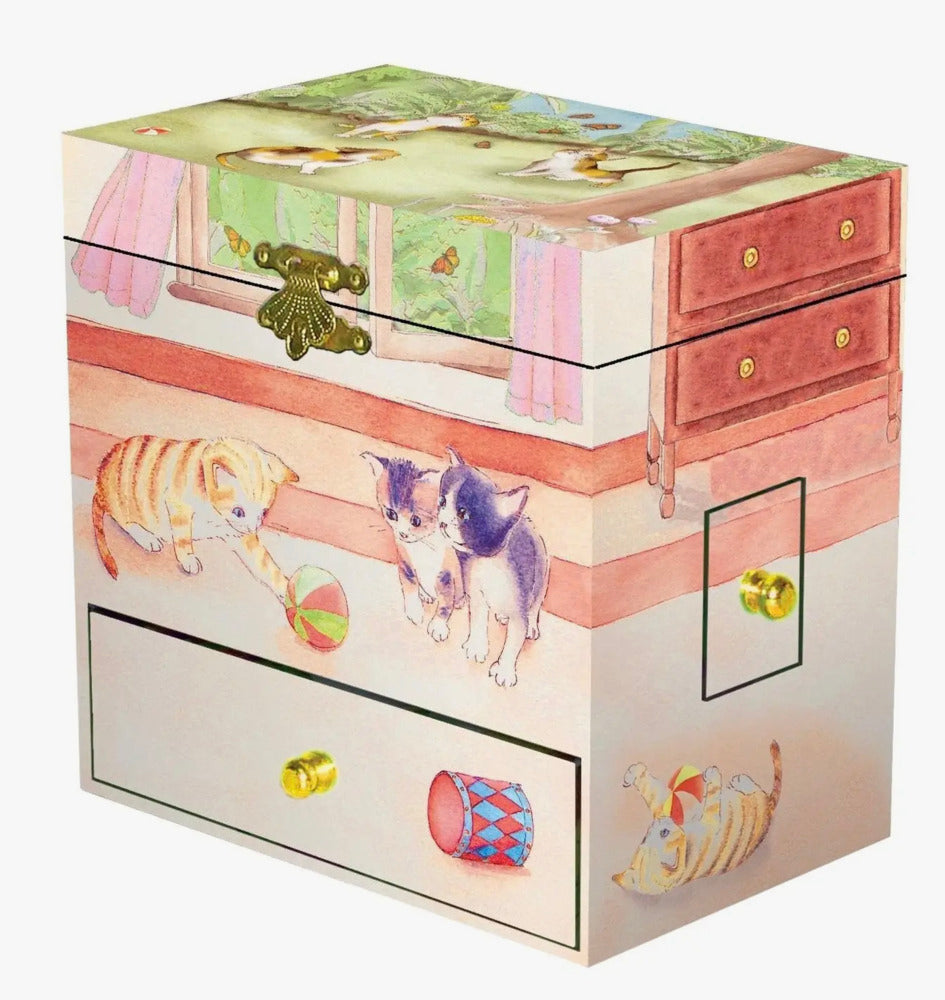 Curious Kittens Musical Jewelry Box