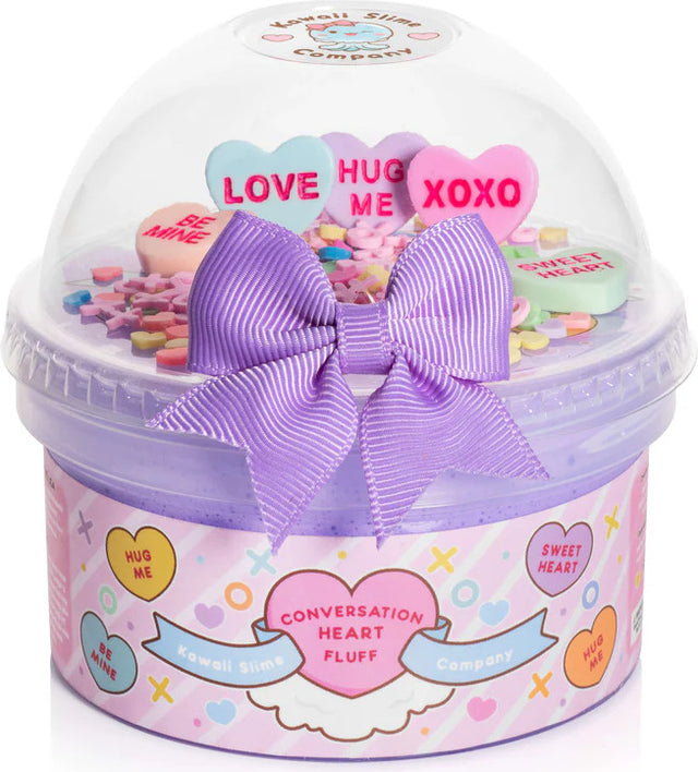 Conversation Heart Fluff Slime