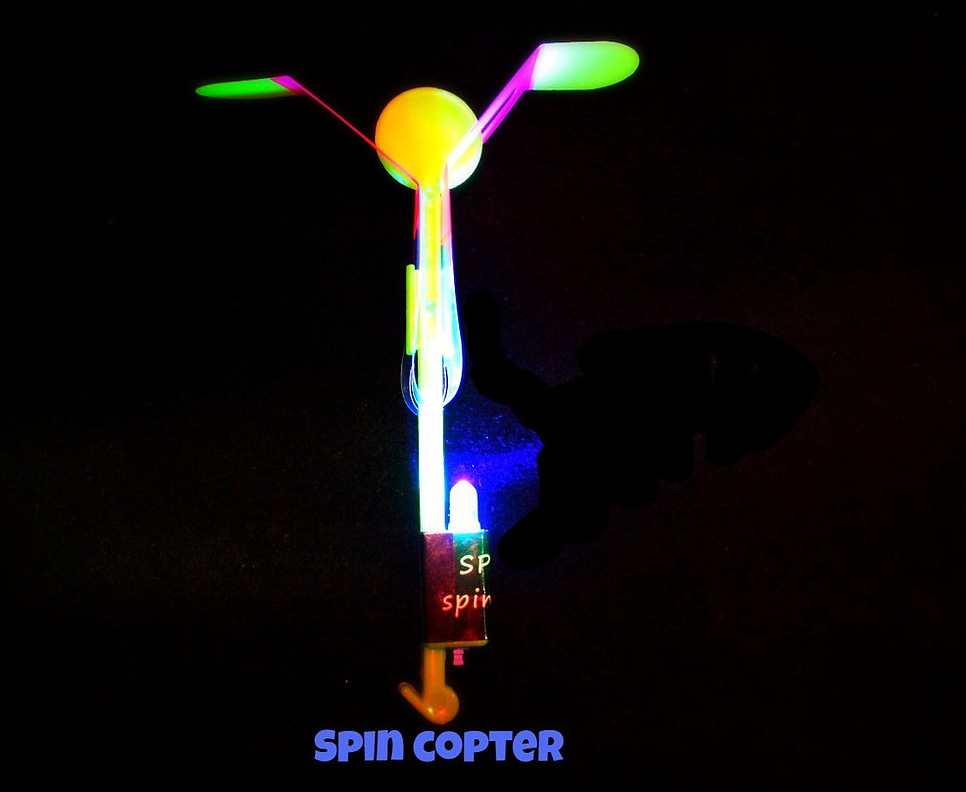 SpinCopter Light-Up Flying Toy - Random Color