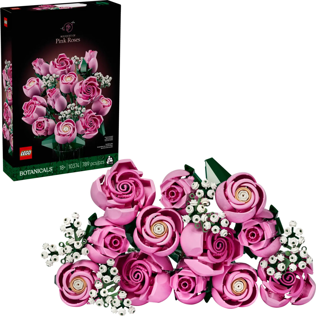 10374 Bouquet of Pink Roses - LEGO Botanicals – Pufferbellies Toys & Books