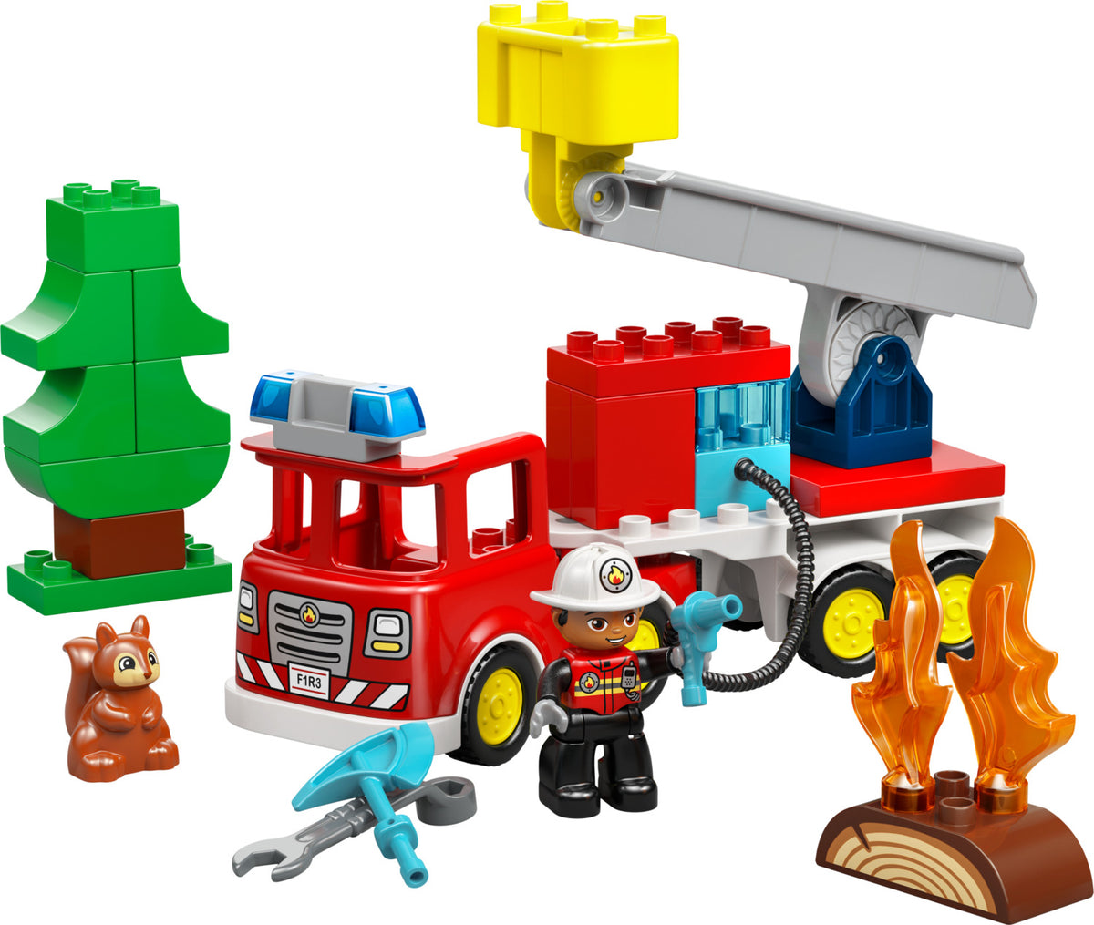 LEGO DUPLO Town: Fire Truck with Hose and Firefighter