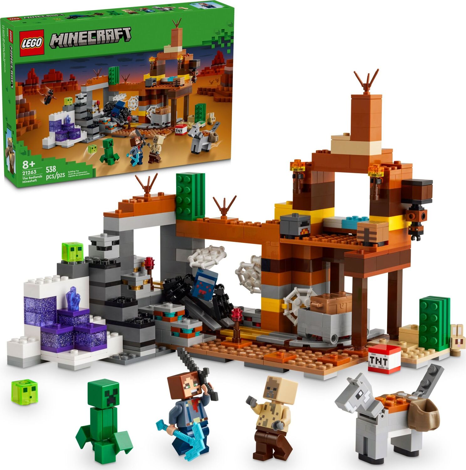21263 The Badlands Mineshaft - LEGO Minecraft – Pufferbellies Toys