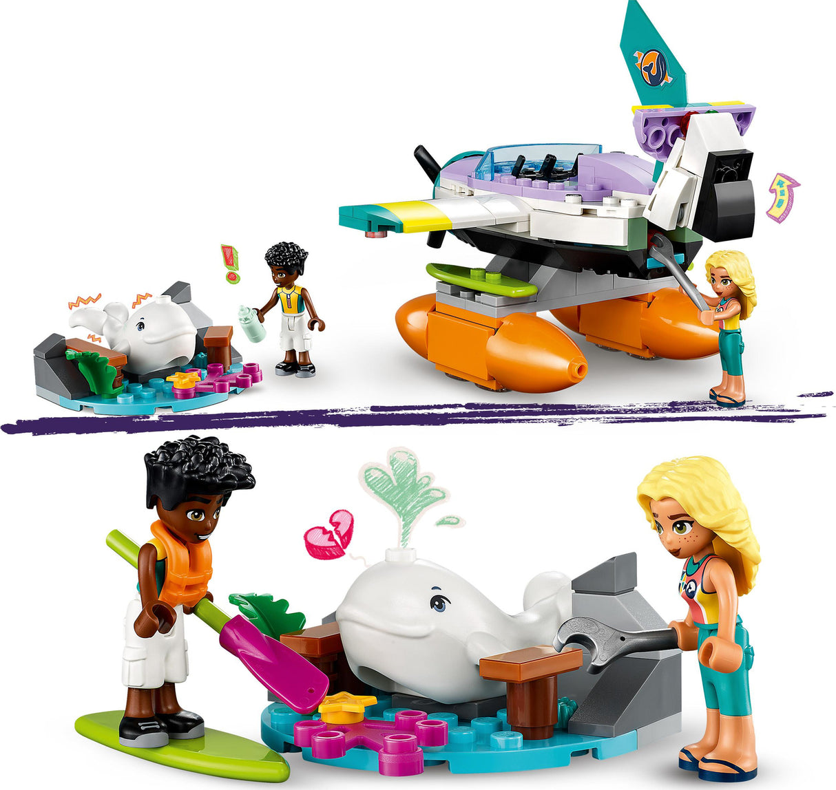 41752 Sea Rescue Plane - LEGO Friends