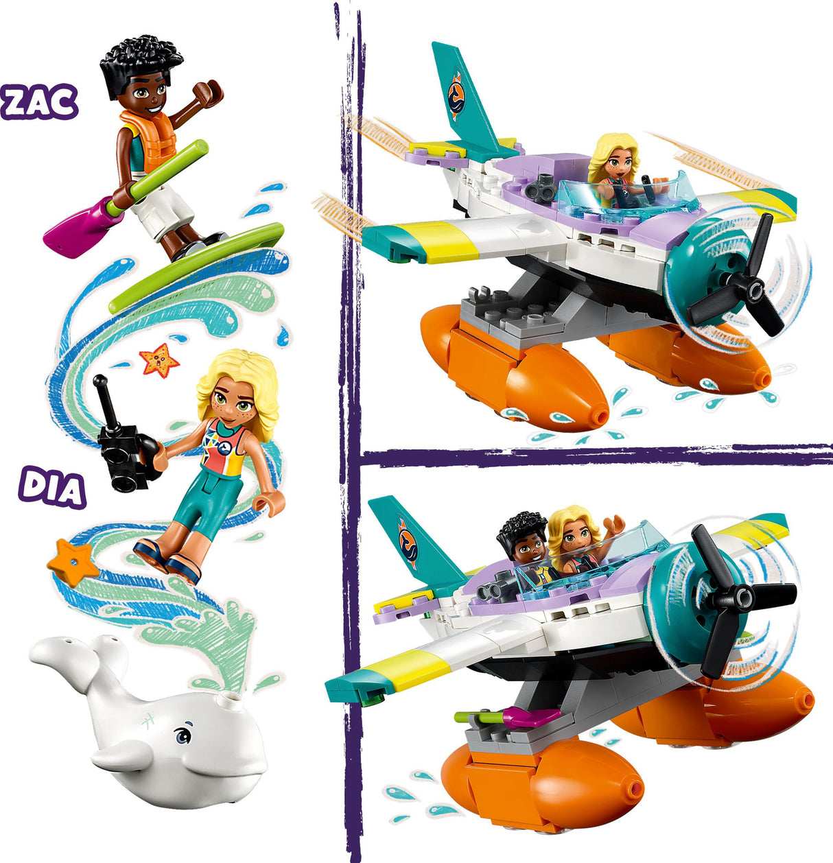 41752 Sea Rescue Plane - LEGO Friends