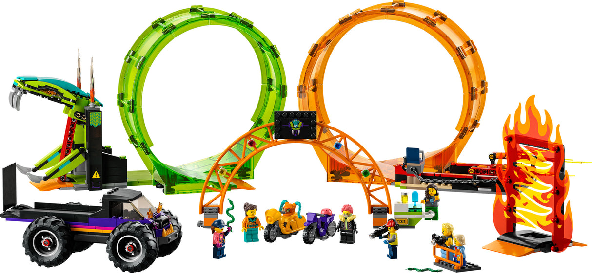 60339 Stuntz Double Loop Stunt Arena Set - LEGO City - Pickup Only