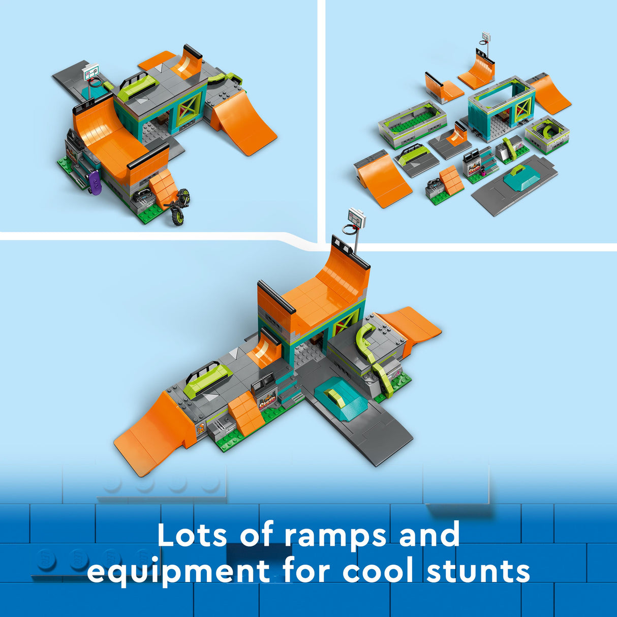 60364 Street Skate Park with Toy Bike - LEGO City