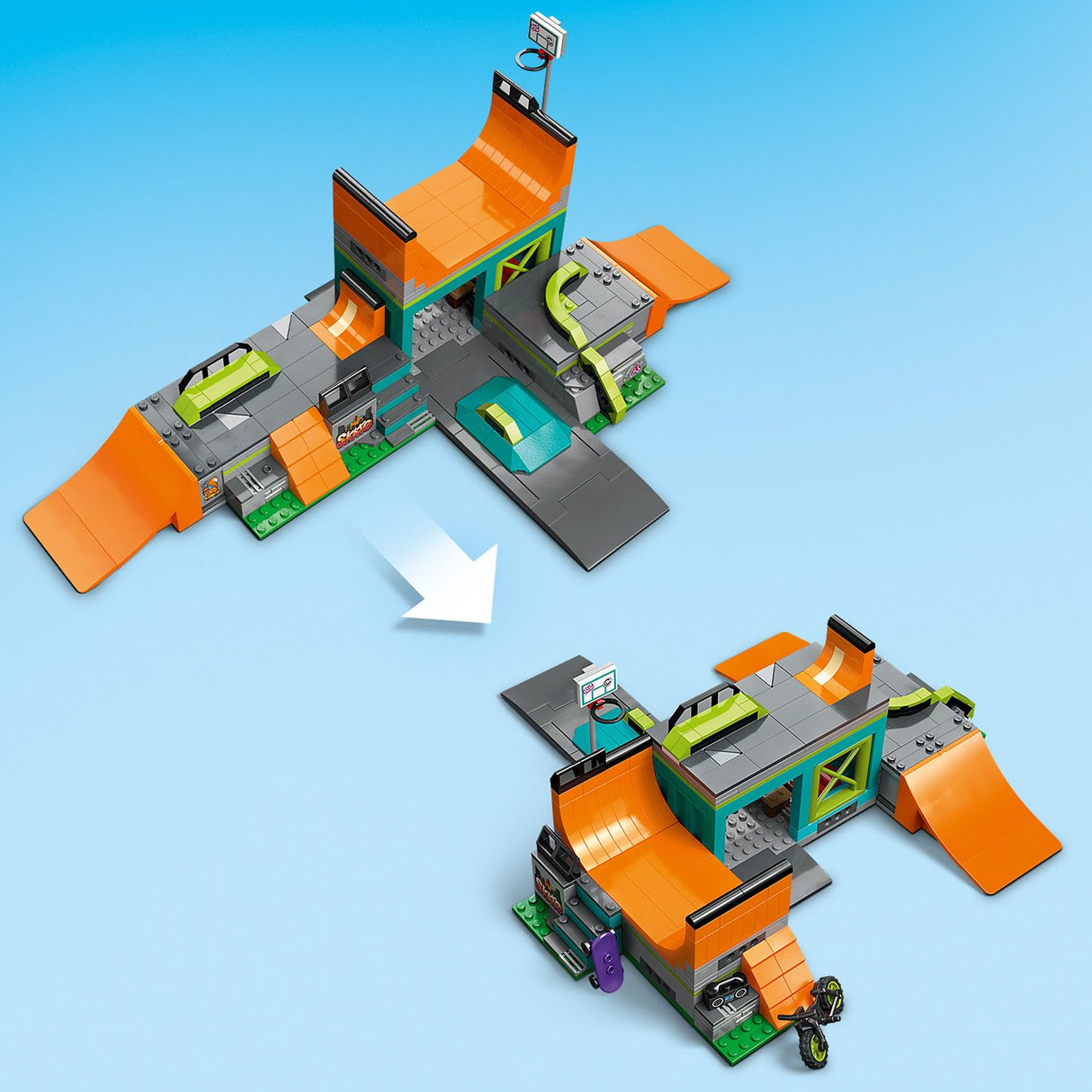 60364 Street Skate Park with Toy Bike - LEGO City
