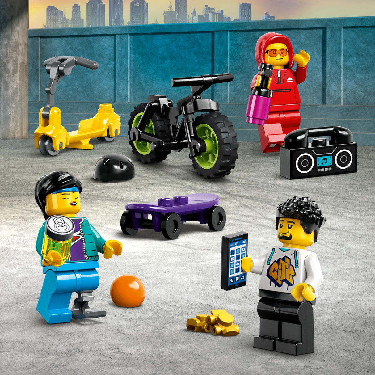 60364 Street Skate Park with Toy Bike - LEGO City