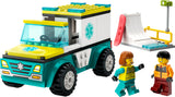 60403 Emergency Ambulance and Snowboarder - LEGO City