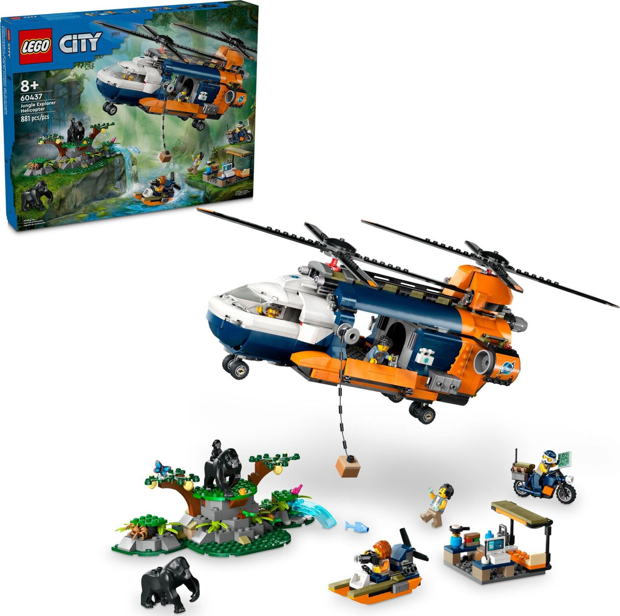 LEGO City Exploration: Jungle Explorer Helicopter at Base Camp