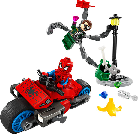 76275 Motorcycle Chase: Spider-Man vs. Doc Ock - LEGO Marvel