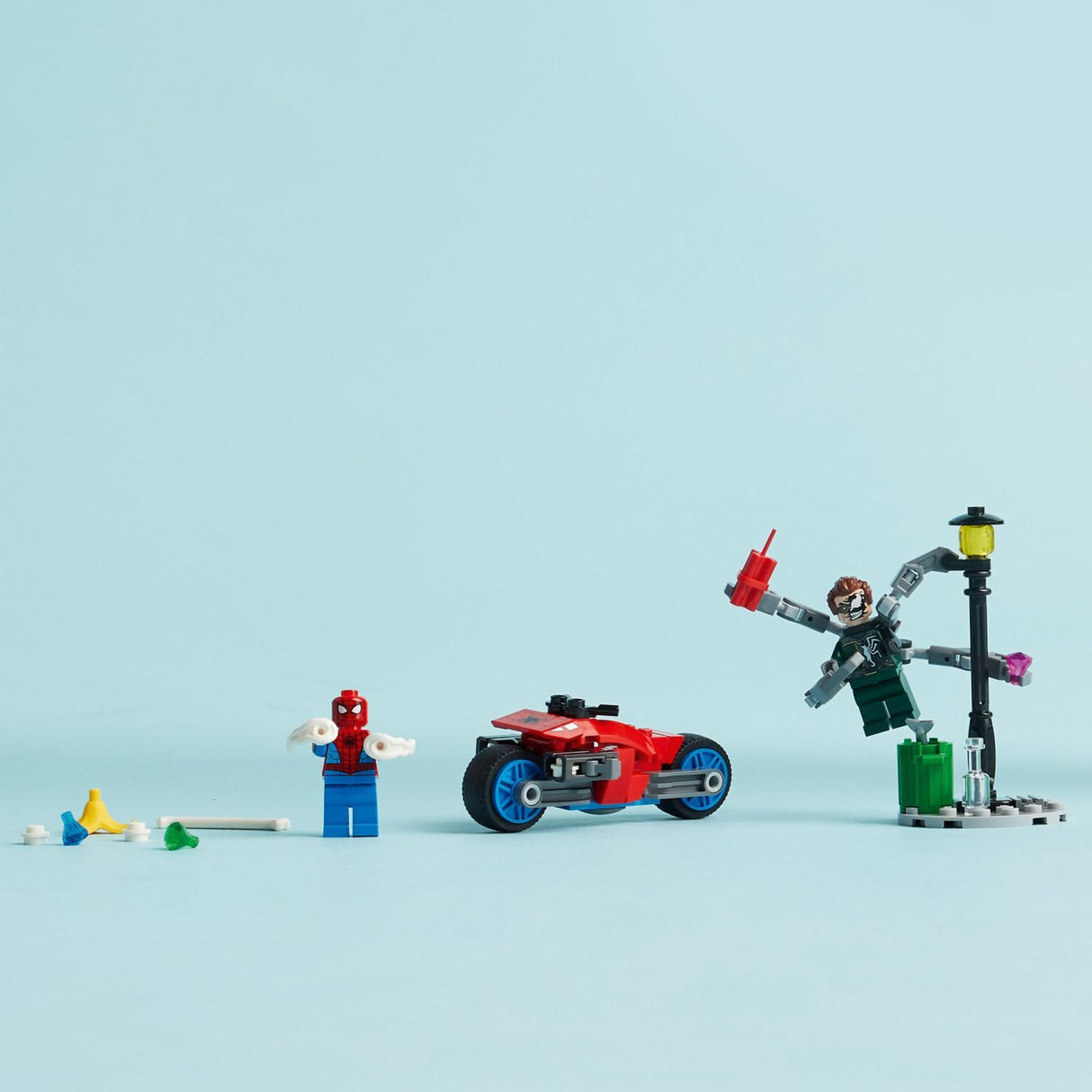 76275 Motorcycle Chase: Spider-Man vs. Doc Ock - LEGO Marvel