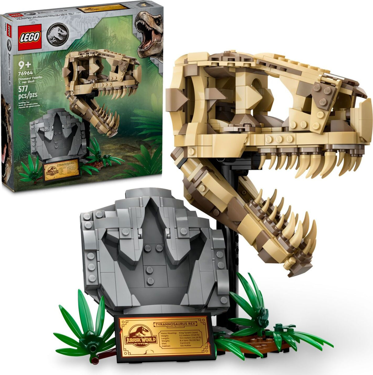 76964 Dinosaur Fossils: T. Rex Skull - LEGO Jurassic World