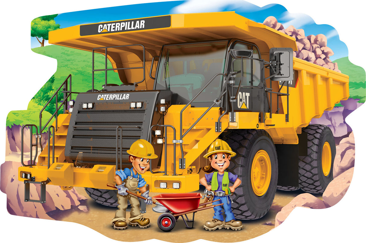 36 Piece Caterpillar Dump Truck Shaped Floor Puzzle MasterPieces Puzzle Co.