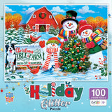 Holiday - On the Tree Farm 100 Piece Glitter Puzzle