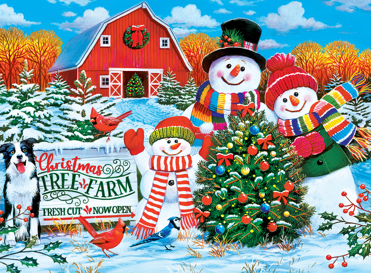 Holiday - On the Tree Farm 100 Piece Glitter Puzzle