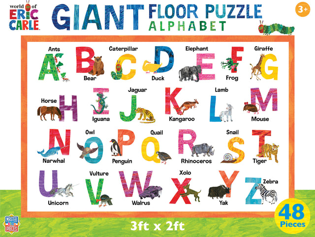 48 Piece Eric Carle Alphabet Floor Puzzle MasterPieces Puzzle Co.