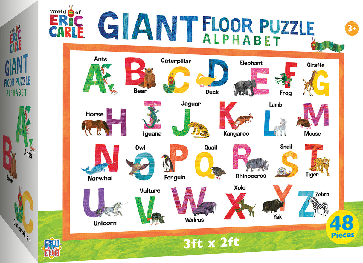 48 Piece Eric Carle Alphabet Floor Puzzle MasterPieces Puzzle Co.