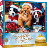 Holiday Glitter - Santa Paws 500 Piece Puzzle