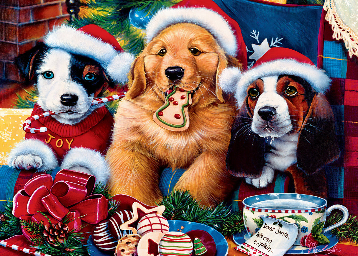 Holiday Glitter - Santa Paws 500 Piece Puzzle