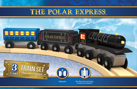 Polar Express 3pc Wood Toy Train Set