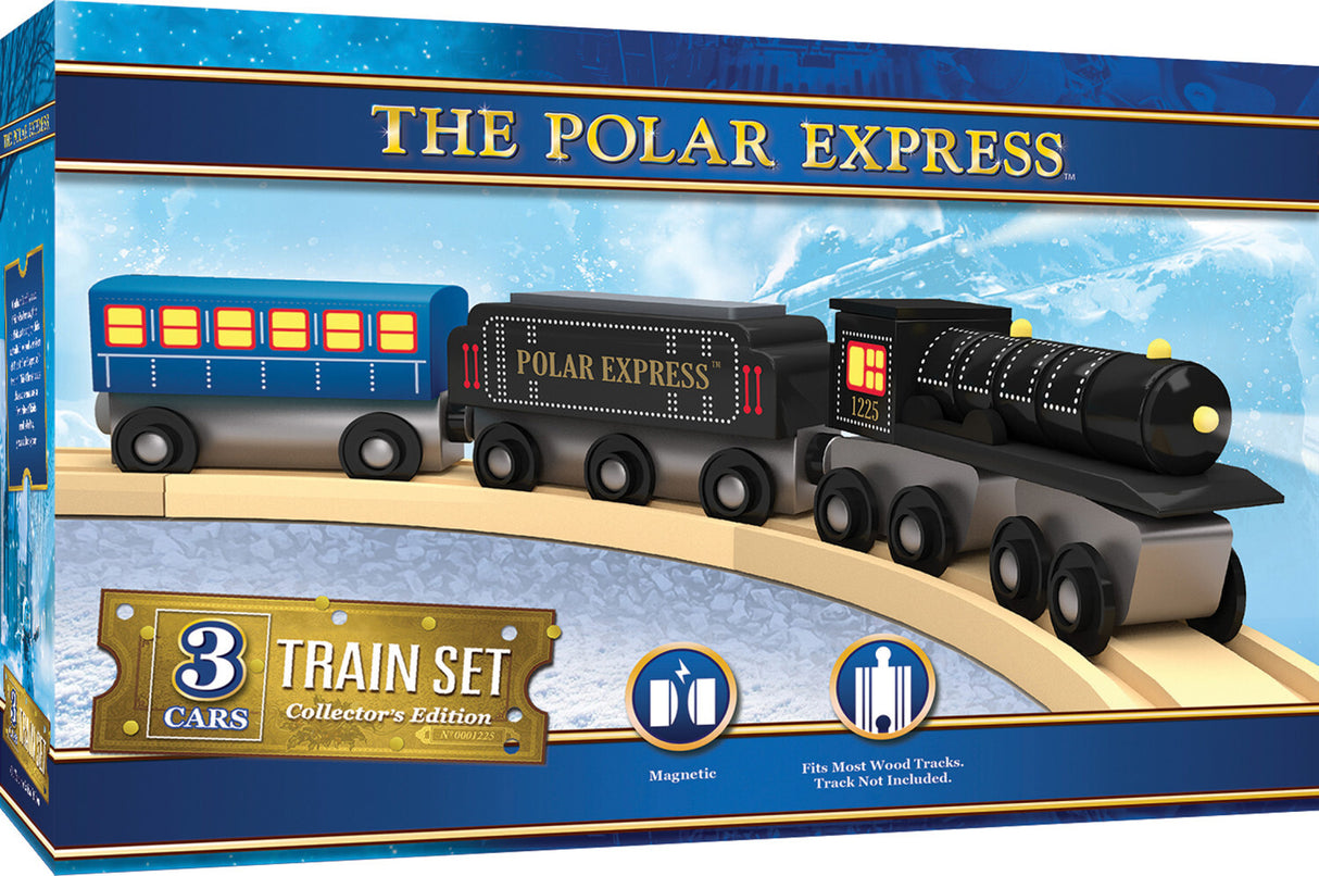 Polar Express 3pc Wood Toy Train Set