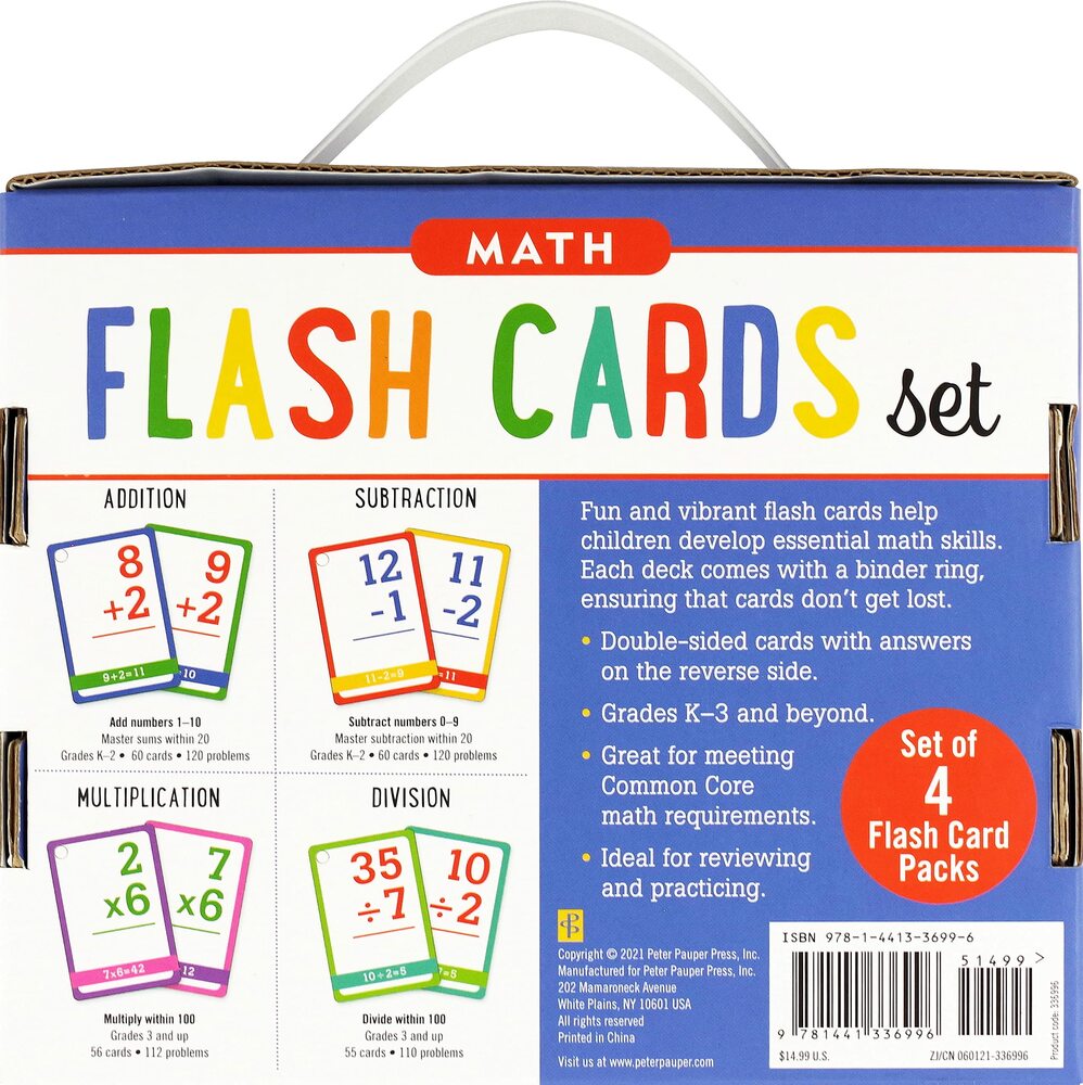 Essentials Math Flash Cards Set