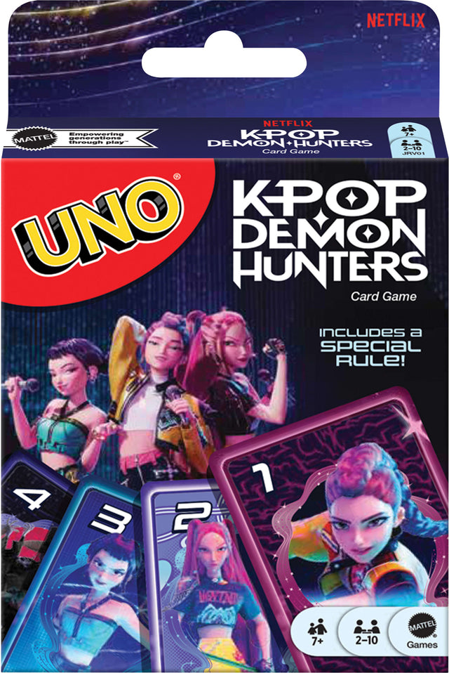  UNO KPop Demon Hunters Card Game for Kid, Adult & Family Nights with Movie-Inspired Deck