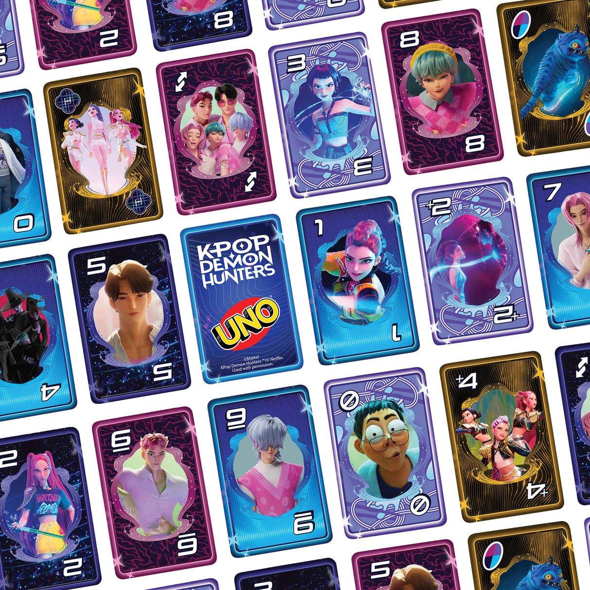  UNO KPop Demon Hunters Card Game for Kid, Adult & Family Nights with Movie-Inspired Deck