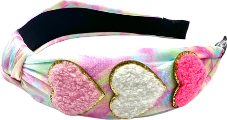 Varsity Heart Tie Dye Knot Headbands