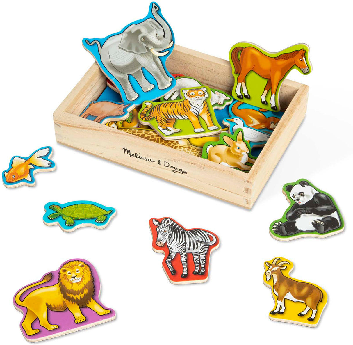 Wooden Animal Magnets