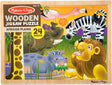 African Plains Wooden Jigsaw Puzzle - 24 Pieces