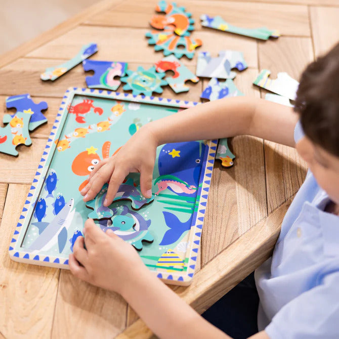 Underwater Wooden Gear Puzzle