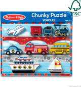 Vehicles Chunky Puzzle - 9 Pieces