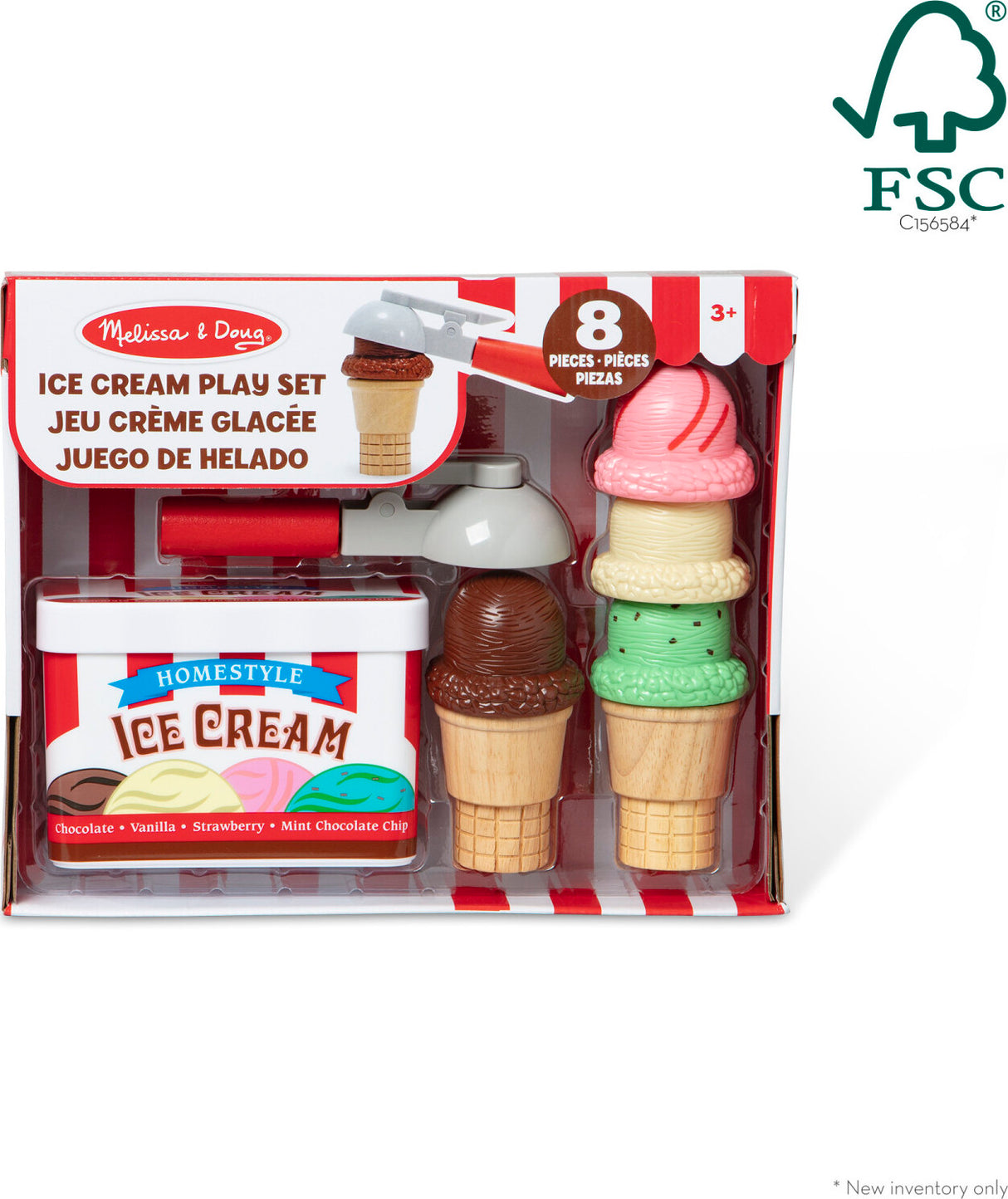 Ice Cream Scoop Set Play Food