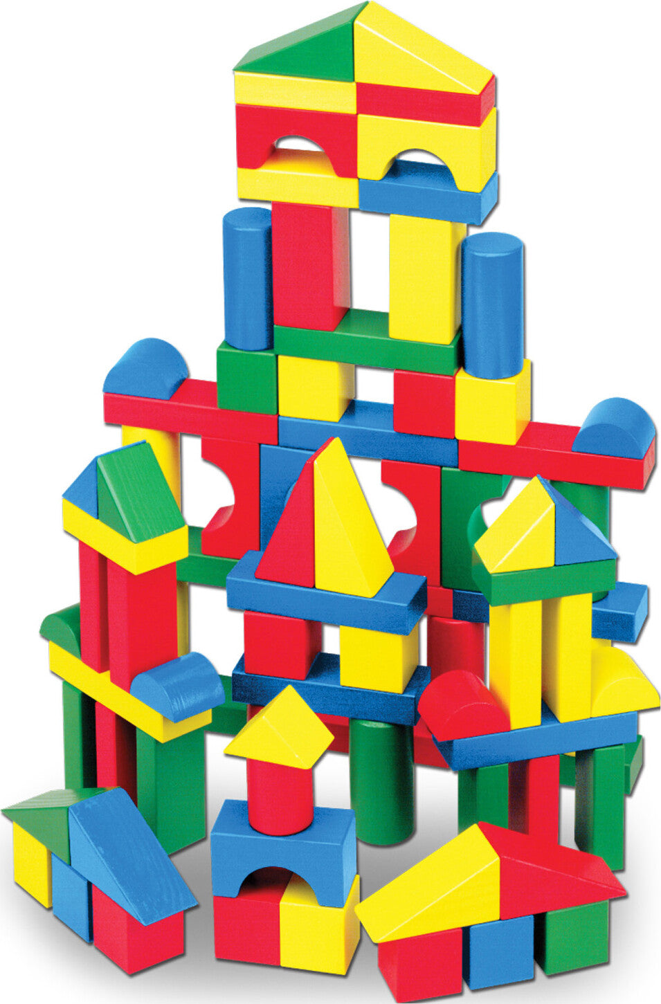 100 Piece Wooden Blocks Set