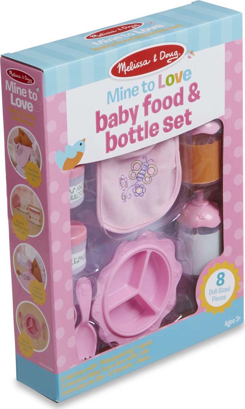 Mine to Love Baby Food & Bottles Play Set