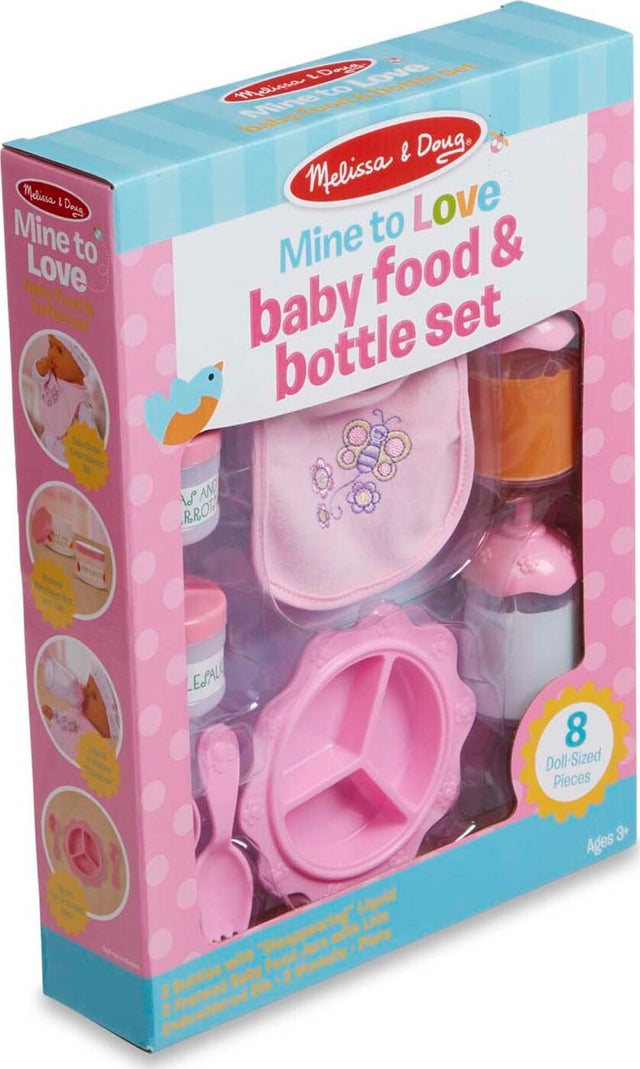 Mine to Love Baby Food & Bottles Play Set