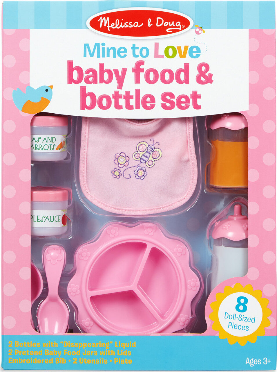 Mine to Love Baby Food & Bottles Play Set