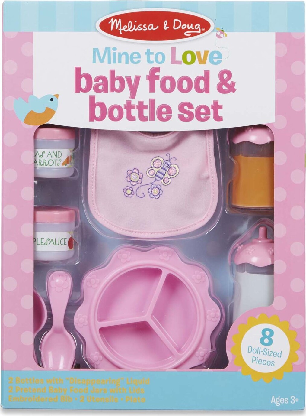 Mine to Love Baby Food & Bottles Play Set